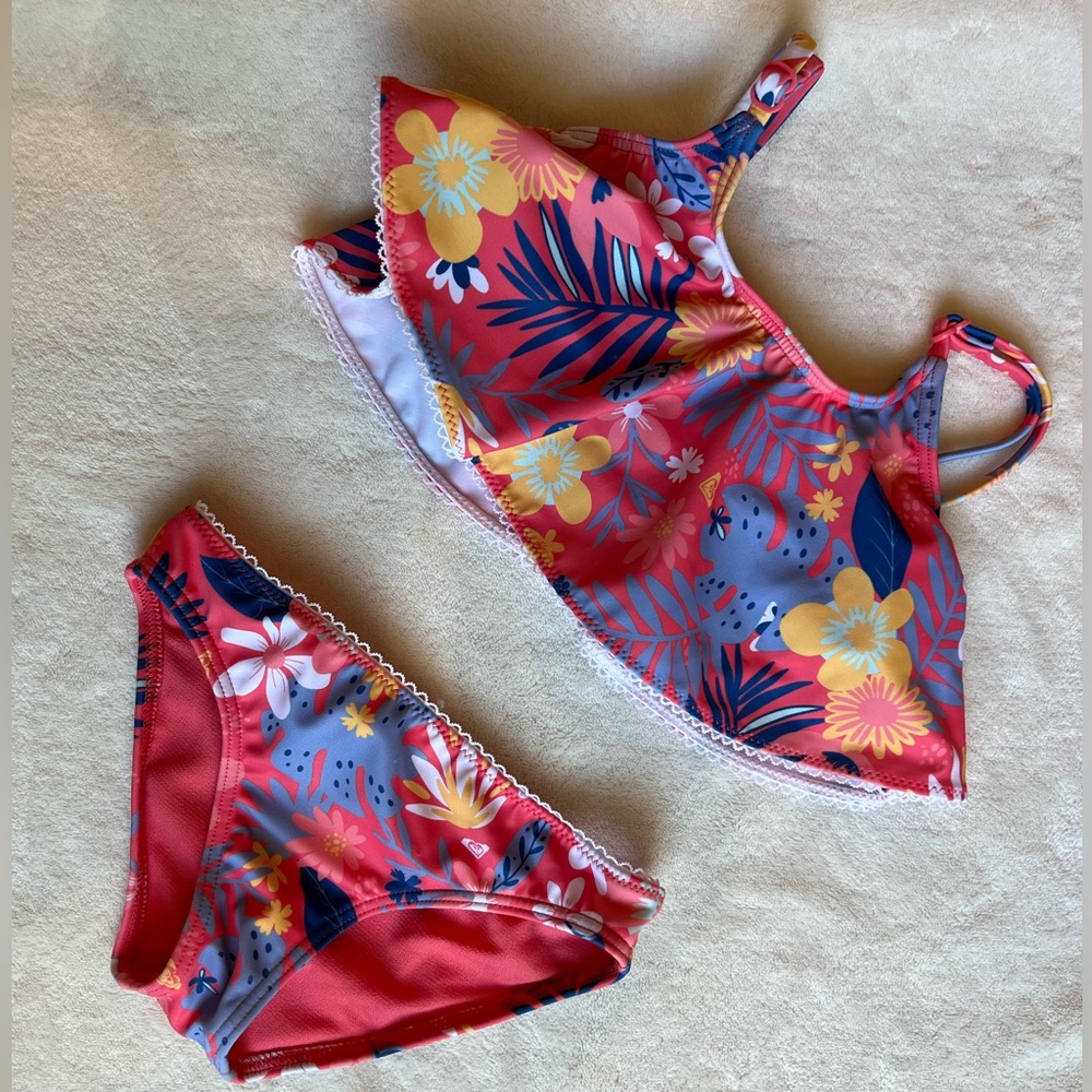 Roxy Tinnie Wahine Two Piece Swimsuit - 2T